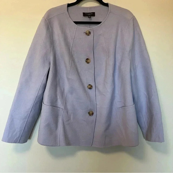 NWOT Talbots 90%  wool lavender lilac jacket - Picture 4 of 6